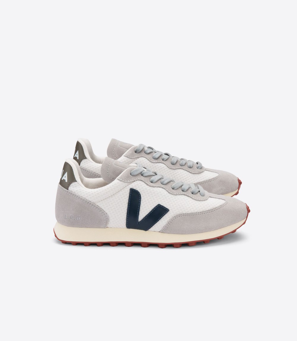 Tenis Veja Hombre - Rio Branco Hexamesh Gravel - Blancos/Grises - 206QRZGFO